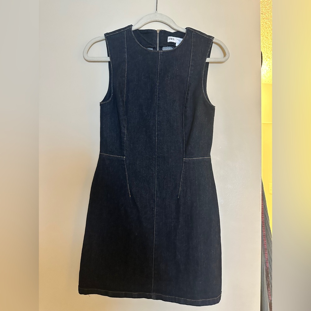 ZARA denim mini dress - Picture 2 of 6
